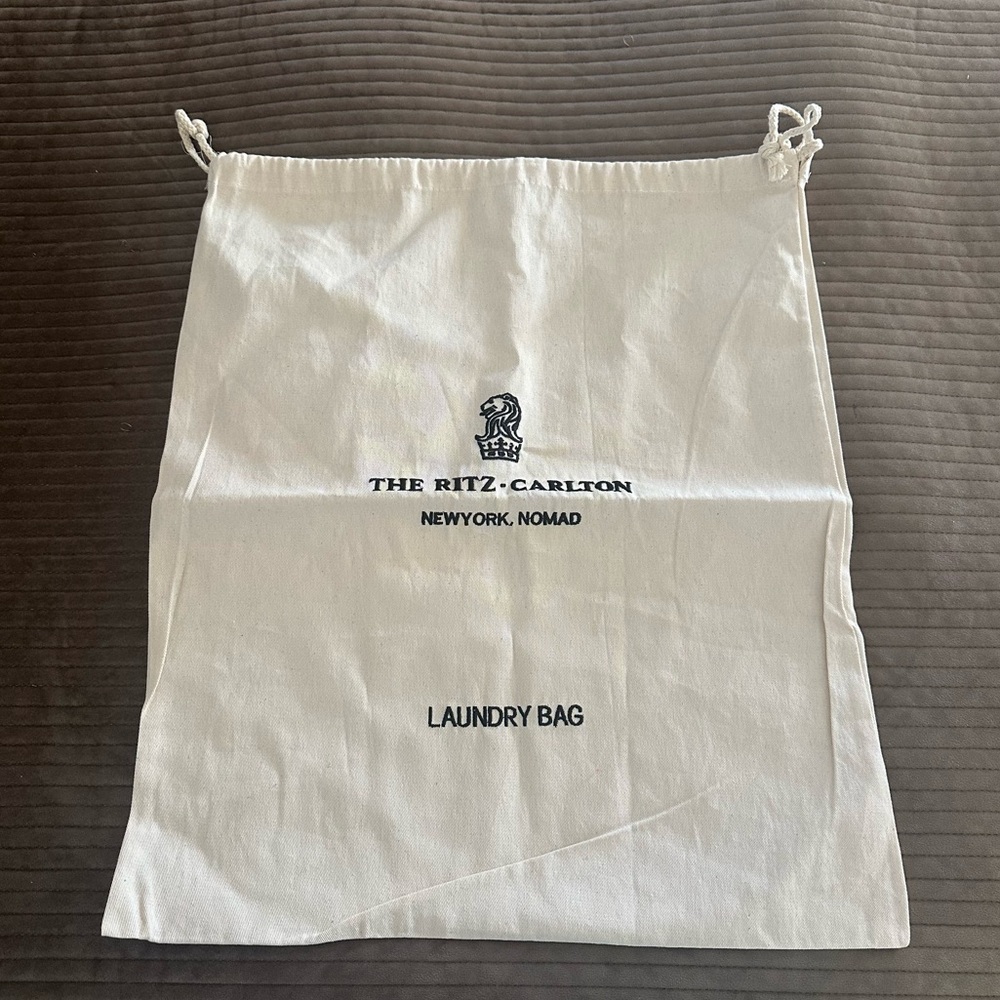 The Ritz-Carlton New York Nomad Canvas Drawstring Laundry Bag